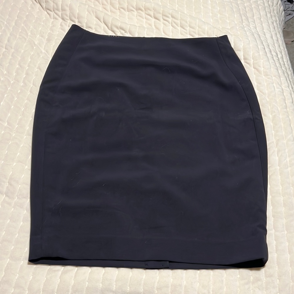 XL Navy Pencil Skirt (015)
